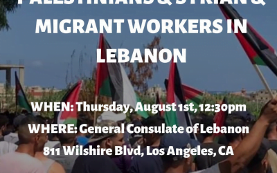 Protest in Solidarity with Striking Palestinian, Syrian, Migrant Workers in Lebanon